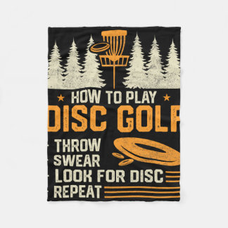 Couverture Polaire Comment Jouer au Disc Golf Drôle de Joueur de Golf