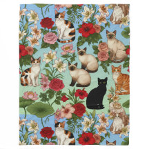 Compagnons de jardin – Chats floraux en fleurs