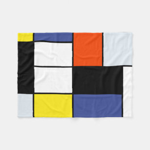 Couverture Polaire Composition A de Piet Mondrian - Art Moderne Abstr