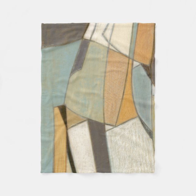 Couverture Polaire Composition abstraite avec des couleurs amorties (Devant)