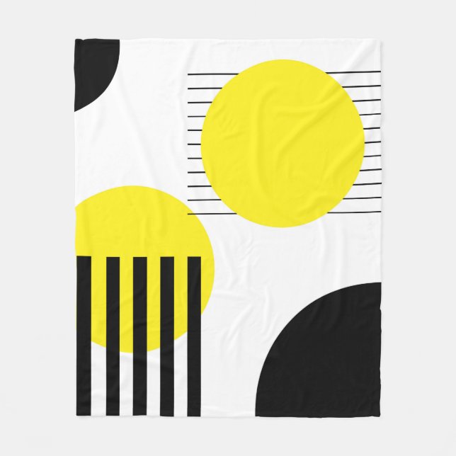 Couverture Polaire Conception abstraite (Devant)