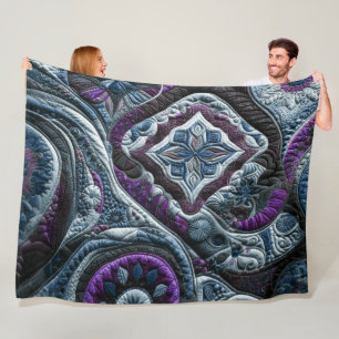 Couverture Polaire Conception abstraite composée