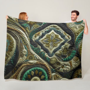Couverture Polaire Conception abstraite composée