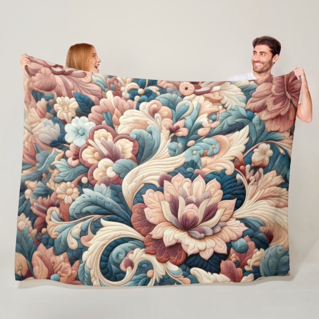 Couverture Polaire Conception abstraite composée (En situation)
