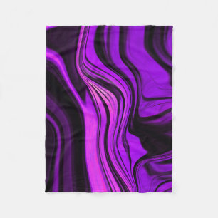 Couverture Polaire Conception abstraite violette