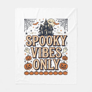 Couverture Polaire Conception de chemise Halloween vintage Spooky Vib