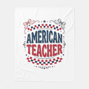 Couverture Polaire Conception de chemise vintage patriotique pour ens