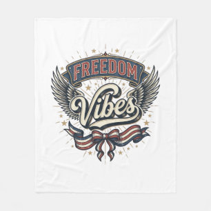 Couverture Polaire Conception de T-Shirt Patriotique Vintage Vibes de