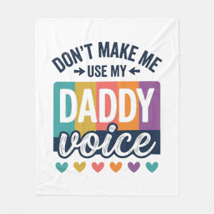Couverture Polaire Conception de t-shirt vintage Daddy Voice Pride_1