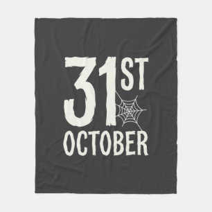 Couverture Polaire Conception de toile d'araignée Halloween du 31 oct