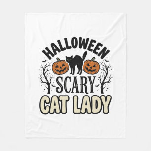 Couverture Polaire Conception de vecteur vintage de dame de chat effr