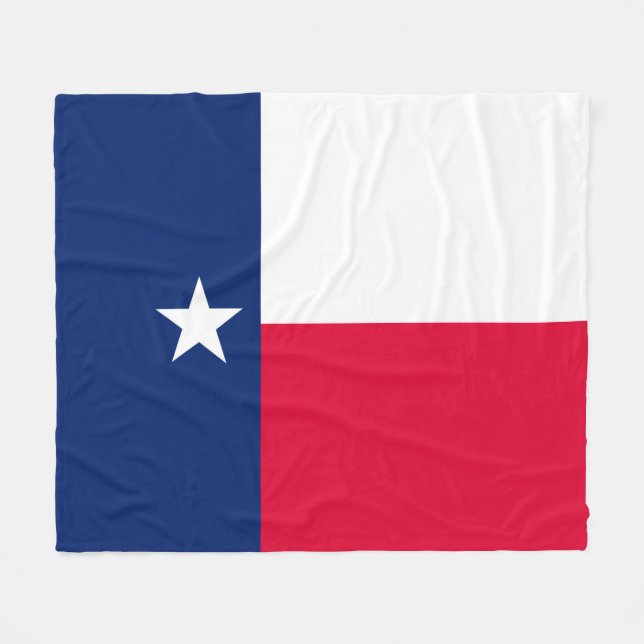 Couverture Polaire Conception du drapeau de l'État du Texas (Devant (Horizontal))