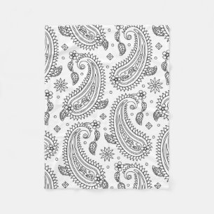 Couverture Polaire Conception inspirée de Paisley