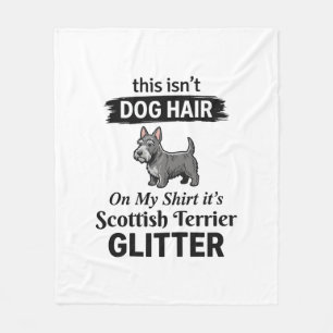 Couverture Polaire Conception Scottish Terrier Pailleté Amateur de Ch
