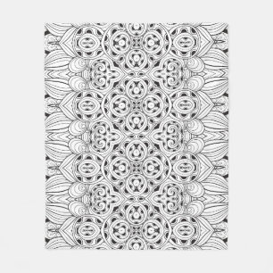 Couverture Polaire Conception tribale