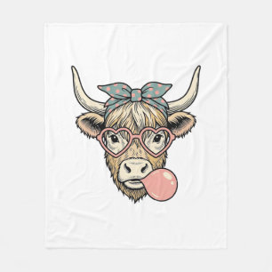 Couverture Polaire Conception vectorielle vintage de bubble gum de va