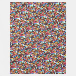 Couverture Polaire Confetti Carnival Party Coloré papier pièces amusa