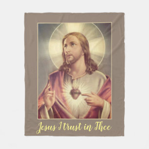 Couverture Polaire Confiance de Jésus I au coeur sacré de Thee