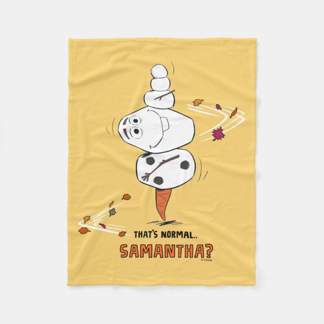 Couverture Polaire Congelé 2 | Olaf "C'est normal... Samantha ?" (Devant)