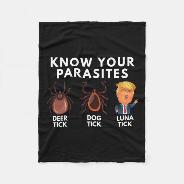 Couverture Polaire Connaissez Vos Parasites Deer Tick Dog Tick Luna T (Devant)