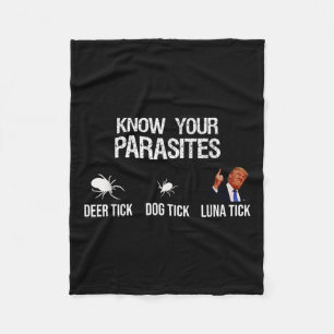 Couverture Polaire Connaissez Vos Parasites - Tic De Cerf, Tic De Chi