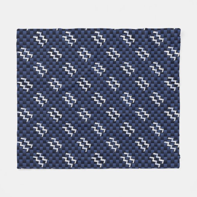 Couverture Polaire Connexion Aquarius en fibre de carbone bleue (Devant (Horizontal))