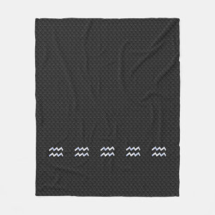 Couverture Polaire Connexion moderne Silver Aquarius Zodiac Snake