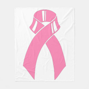 Couverture Polaire Conscience rose de cancer du sein de ruban