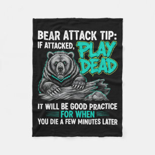 Couverture Polaire Conseil d'attaque d'ours Faire le mort Humour noir