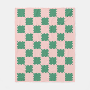 Couverture Polaire Contrôle Super vert et rose