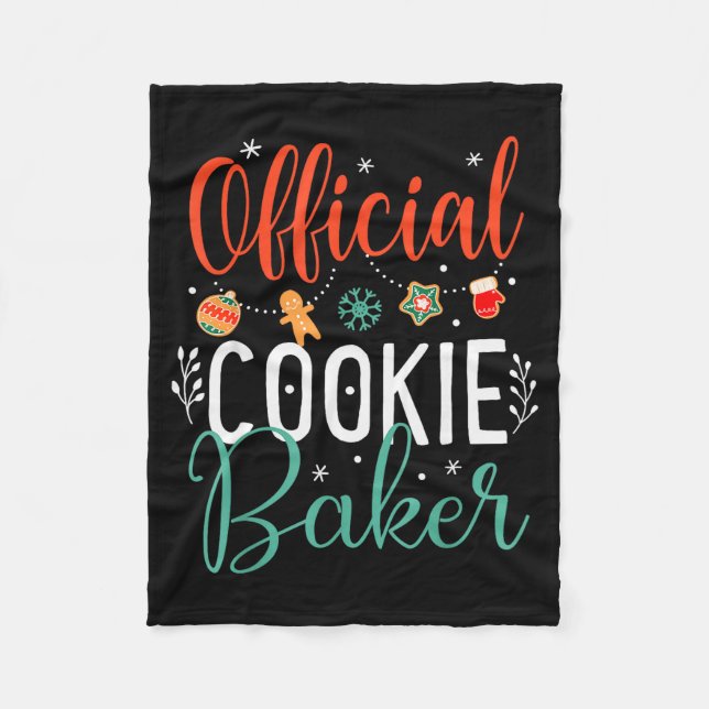 Couverture Polaire Cookie Baker Funny Christmas Couples Matching  (Devant)