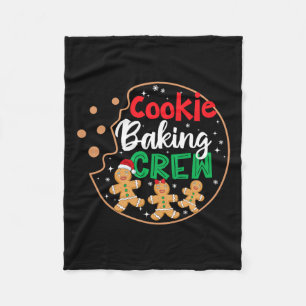 Couverture Polaire Cookie Baking Crew Funny Pajamas Famille Noël Chri