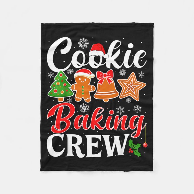 Couverture Polaire Cookie Baking Crew Gingerbread Xmas Holiday Cookie (Devant)