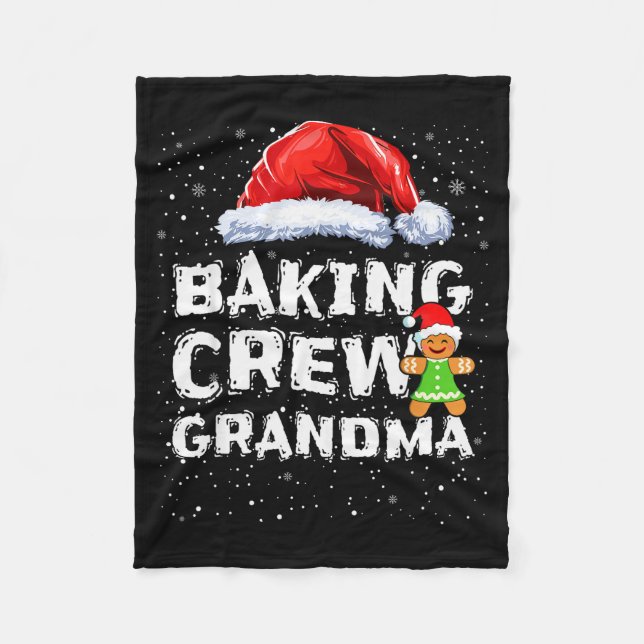 Couverture Polaire Cookie Baking Crew Shirt Grandma Matching Christma (Devant)