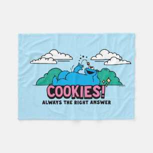 Couverture Polaire Cookie Monster   Les cookies sont toujours la bonn