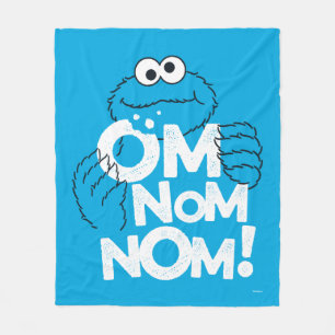 Couverture Polaire Cookie Monster Om Nom Nom !