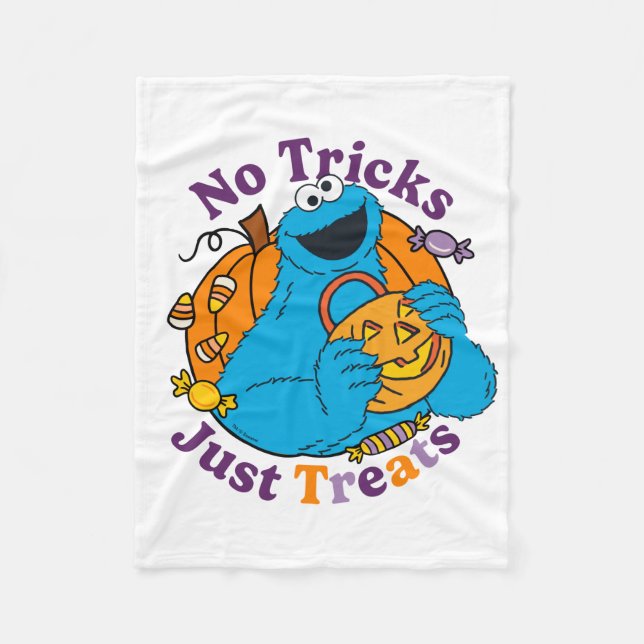 Couverture Polaire Cookie Monster | Pas de traces juste des traitemen (Devant)