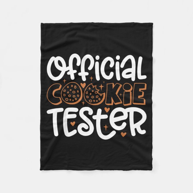 Couverture Polaire Cookie Tester Christmas Bakers Kids Toddler Xmas  (Devant)