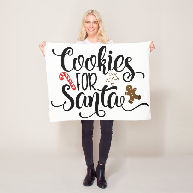 Couverture Polaire Cookies pour Père Noël Fun Christmas (En situation)