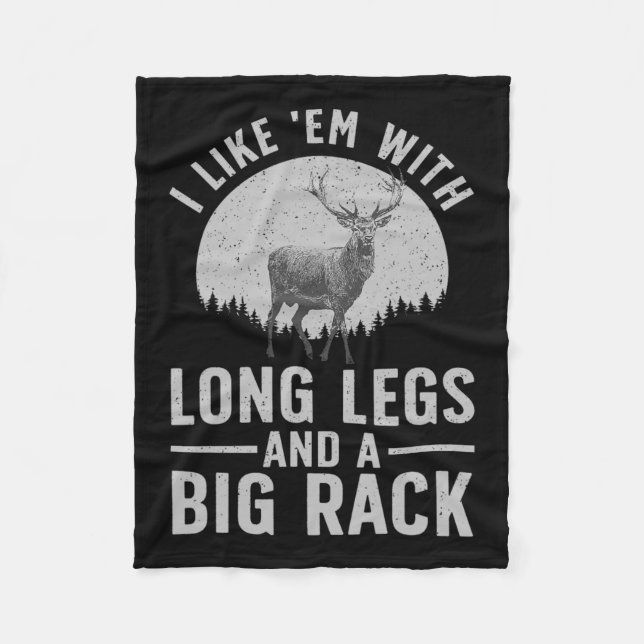 Couverture Polaire Cool Deer Chasse Art Pour Hommes Femmes Chasse Wil (Devant)