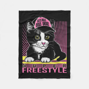 Couverture Polaire Cool Funny Sarcastic Cats Mèmes Citations Cartoon