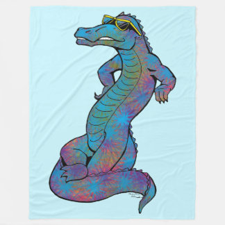 Couverture Polaire Cool Rainbow Gator