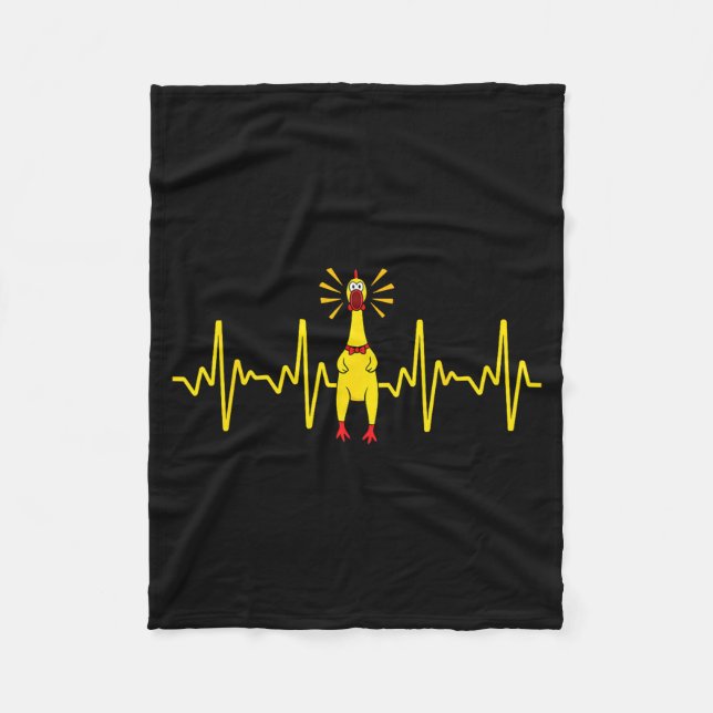 Couverture Polaire Cool Rubber Chicken Design For Men Women Kids Rubb (Devant)