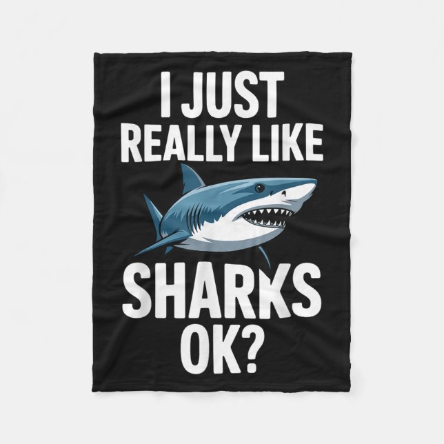 Couverture Polaire Cool Shark Art Pour Hommes Femmes Grand Hammerhea  (Devant)