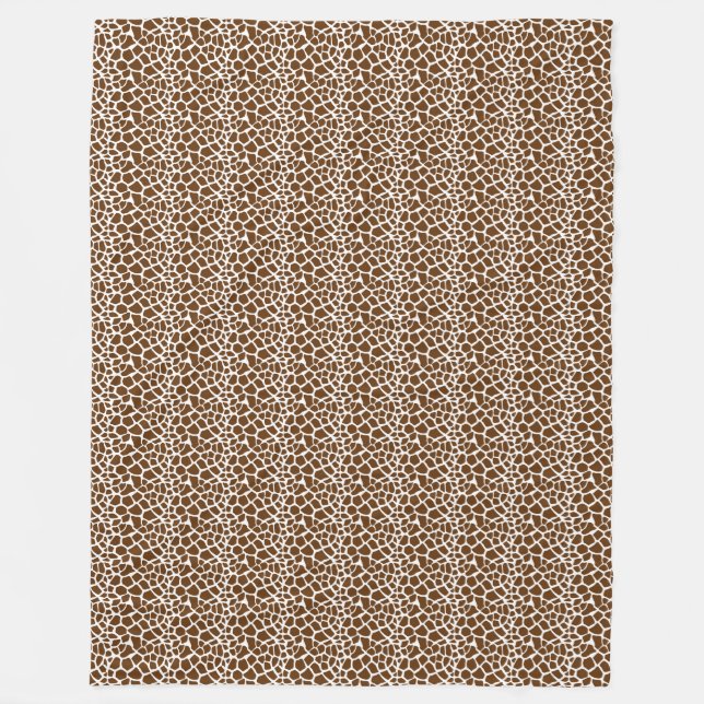 Couverture Polaire Copie Brown de girafe (Devant)