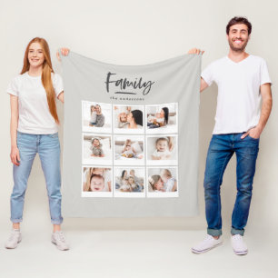 Couverture Polaire copie multi de photographie de photo de famille