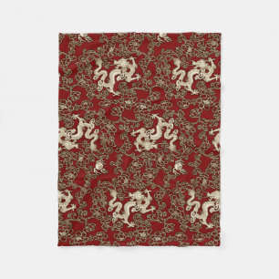 Couverture Polaire Copie traditionnelle vintage de papier japonais