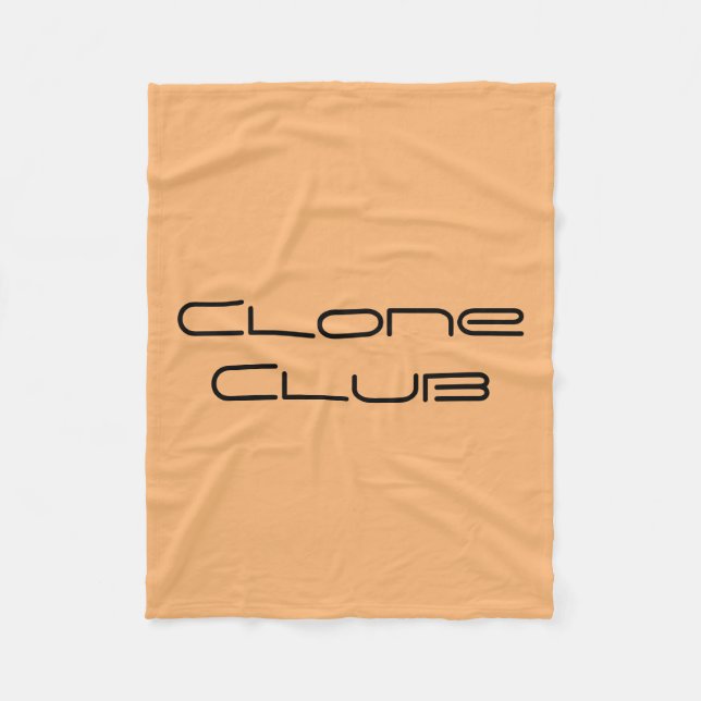 Couverture Polaire Copiez le club de la police noire et géométrique (Devant)