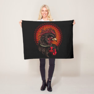 Couverture Polaire Coq de boîte