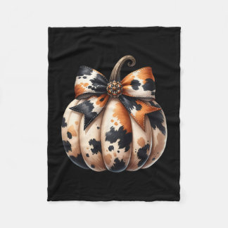 Couverture Polaire Coquette Bow Pumpkin Season Autumn Fall Leaves Tha